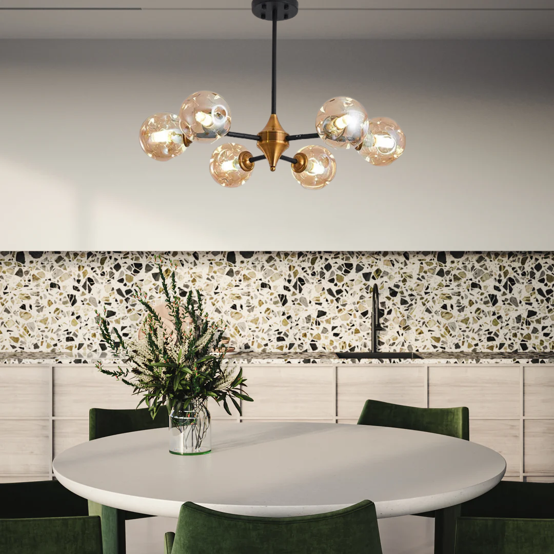 Moderne Kroonluchter van Geblazen Glas