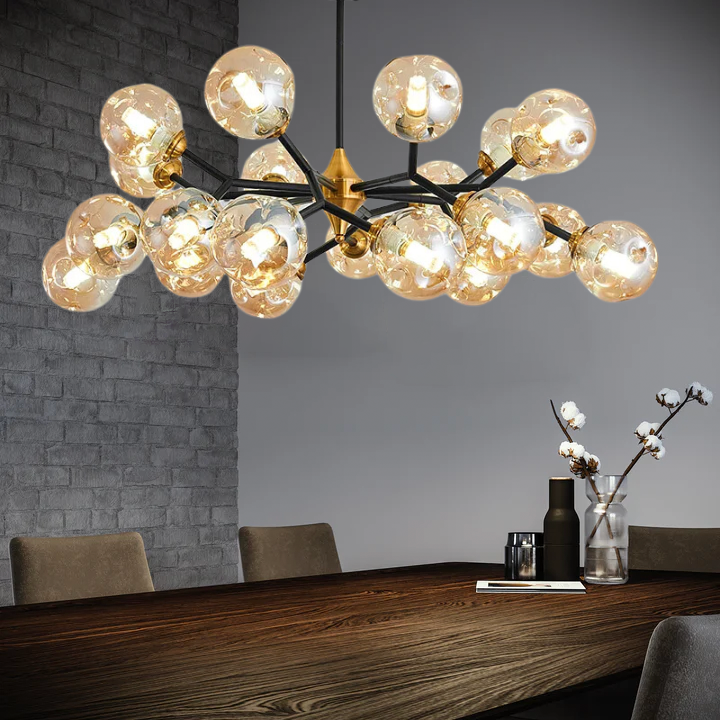 Moderne Kroonluchter van Geblazen Glas