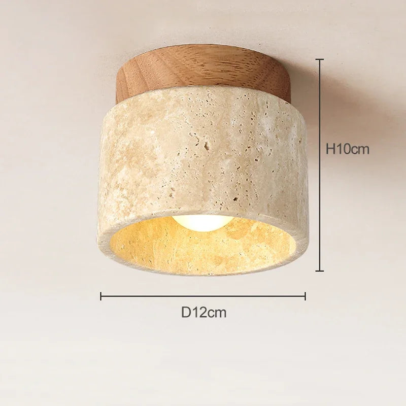 Japanse Creatieve Plafondlamp in Crème-Stijl