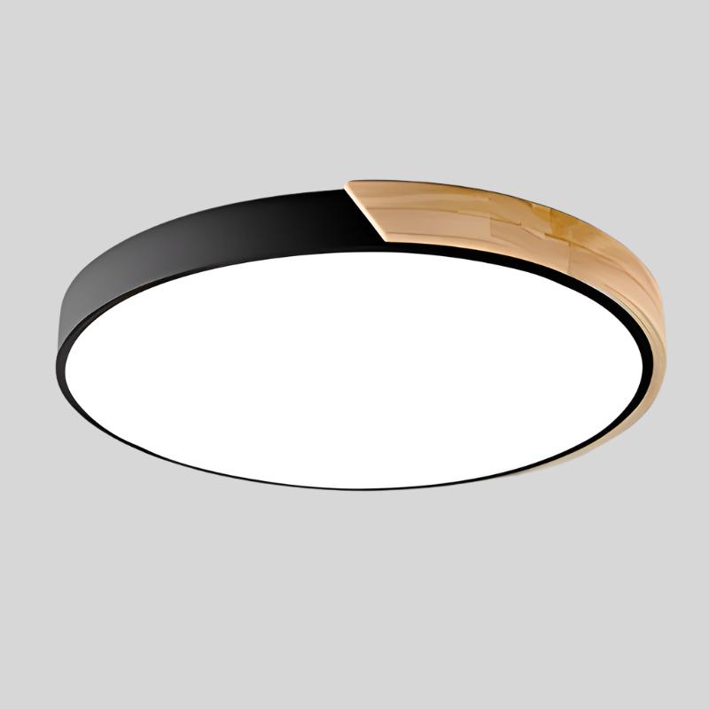 Nordic Houten Macaroon Cirkelvormige Plafondlamp