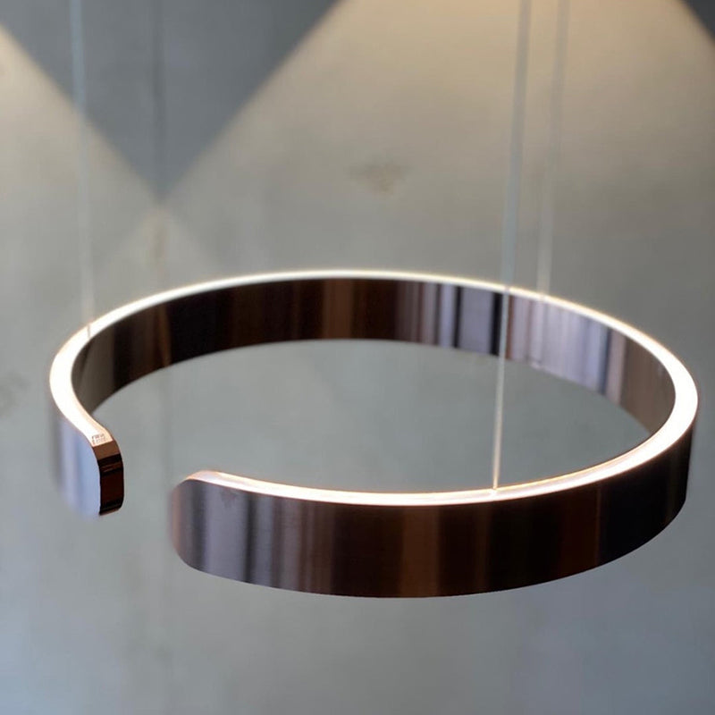 Moderne cirkelvormige LED-hanglamp