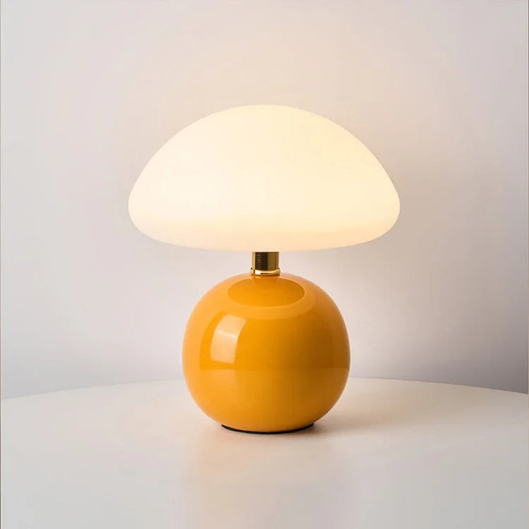Franse Crème Paddenstoel Lamp