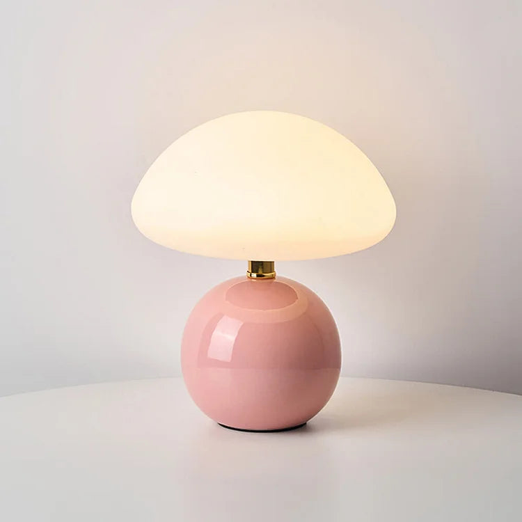 Franse Crème Paddenstoel Lamp