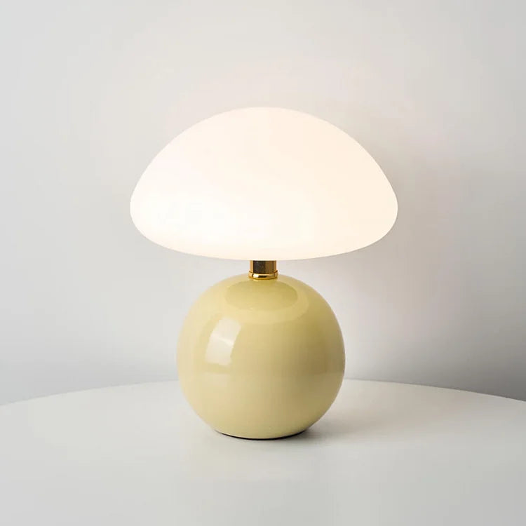 Franse Crème Paddenstoel Lamp