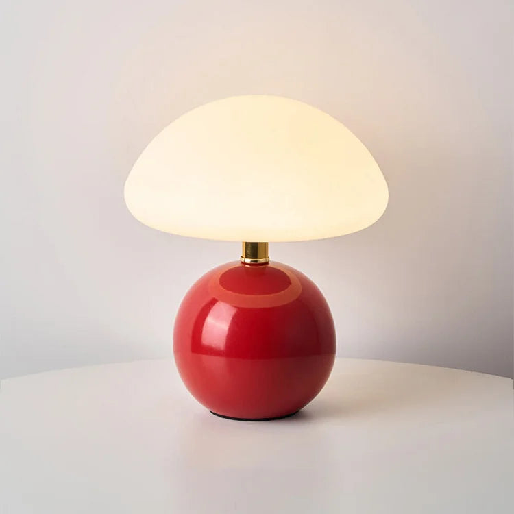 Franse Crème Paddenstoel Lamp