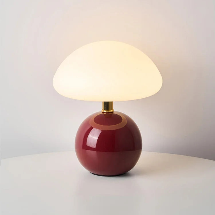 Franse Crème Paddenstoel Lamp