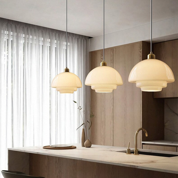 Witte Glas Hanglamp