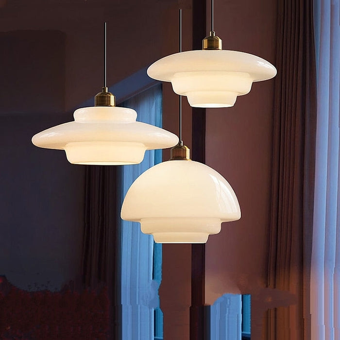 Witte Glas Hanglamp