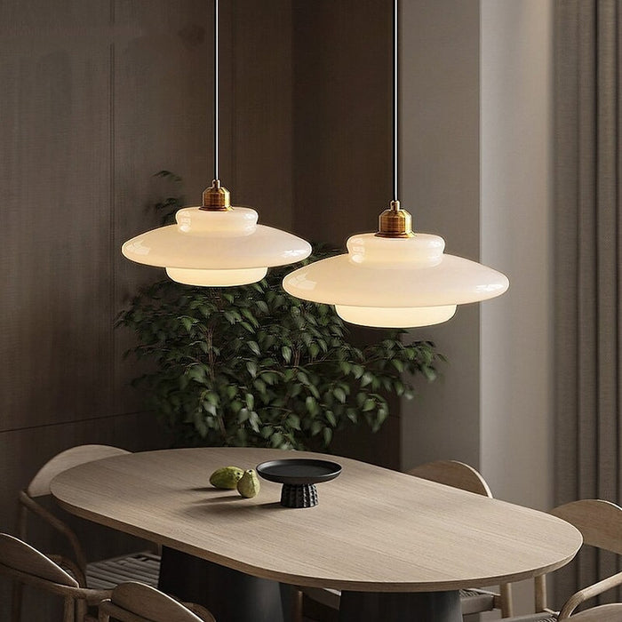 Witte Glas Hanglamp