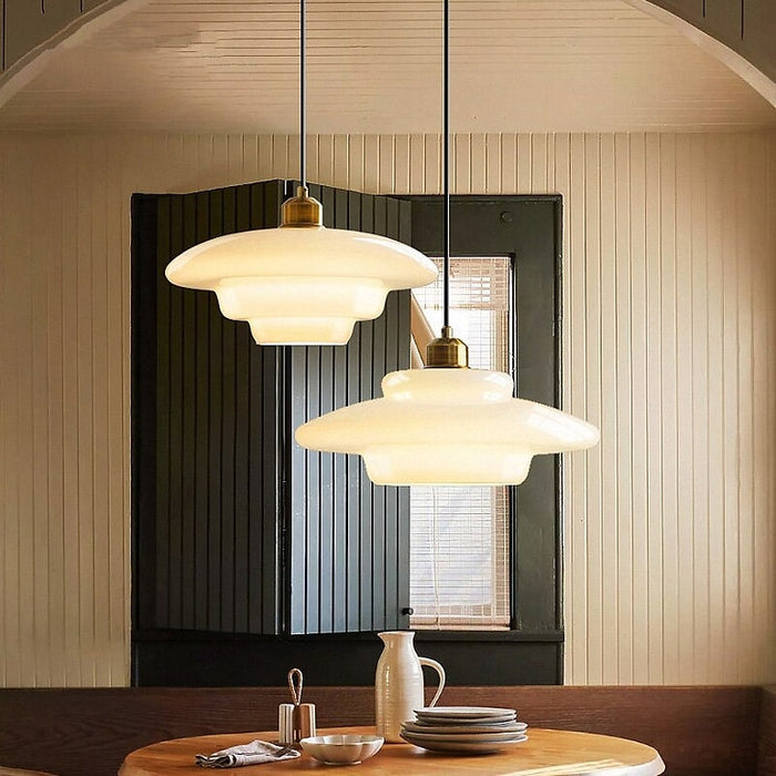 Witte Glas Hanglamp