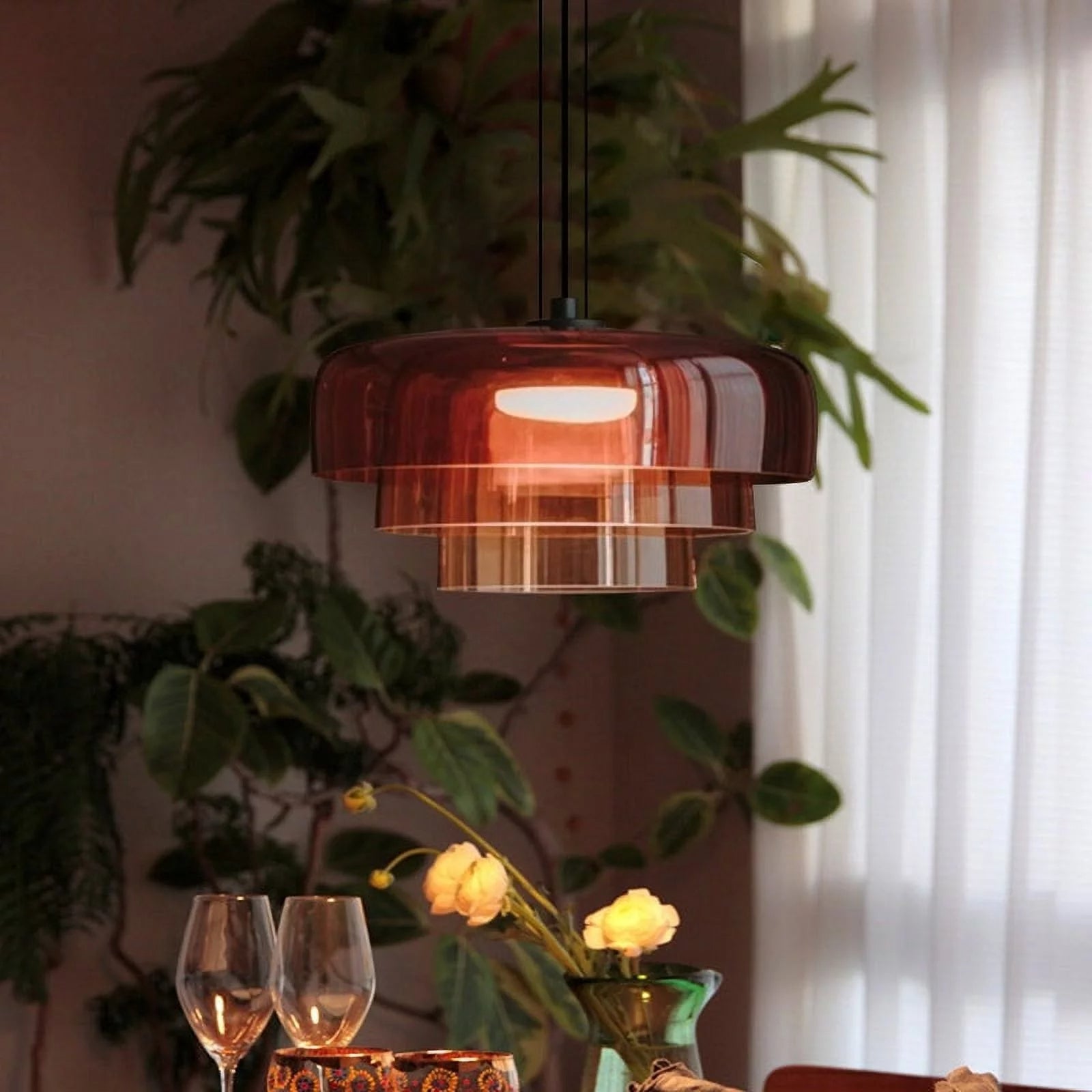 Noordse Glazen Hanglamp