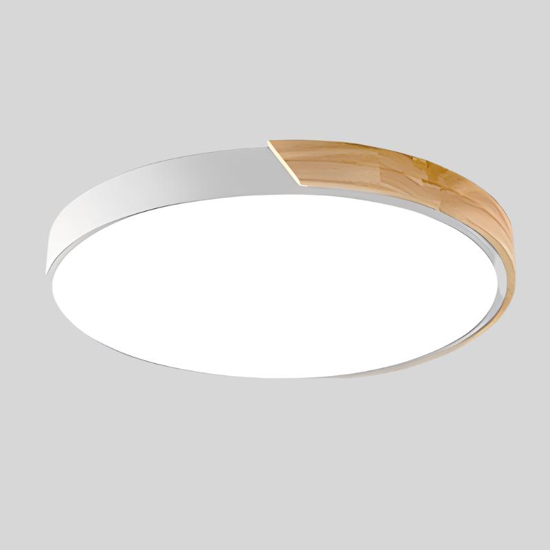 Nordic Houten Macaroon Cirkelvormige Plafondlamp