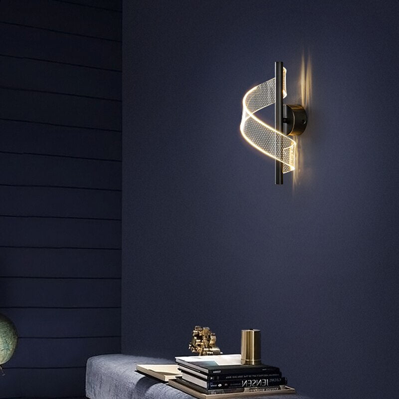 Glasspilar - Luxe wandlamp met glazen kandelaar