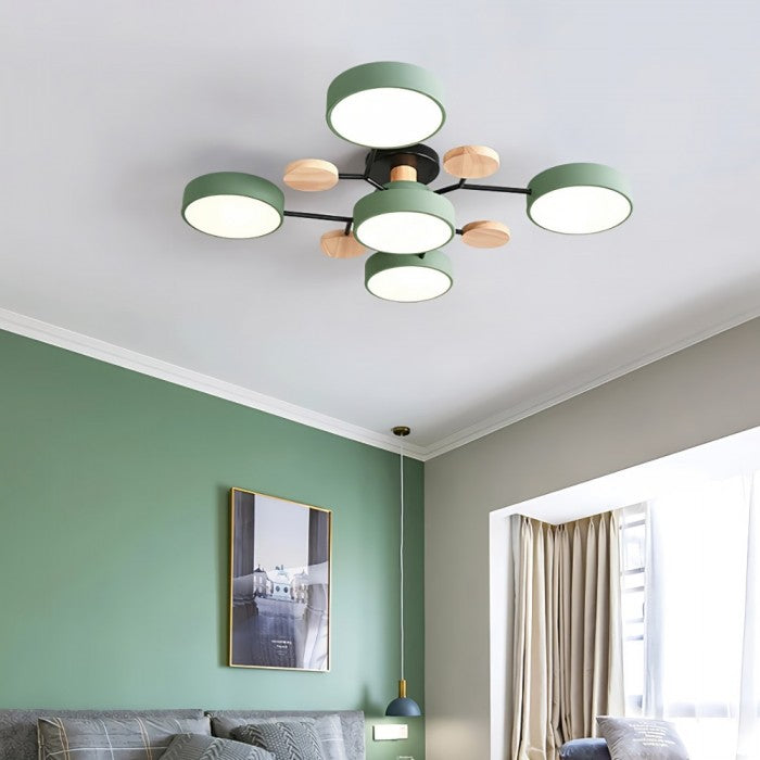Noordse vertakte schijf LED plafondlamp