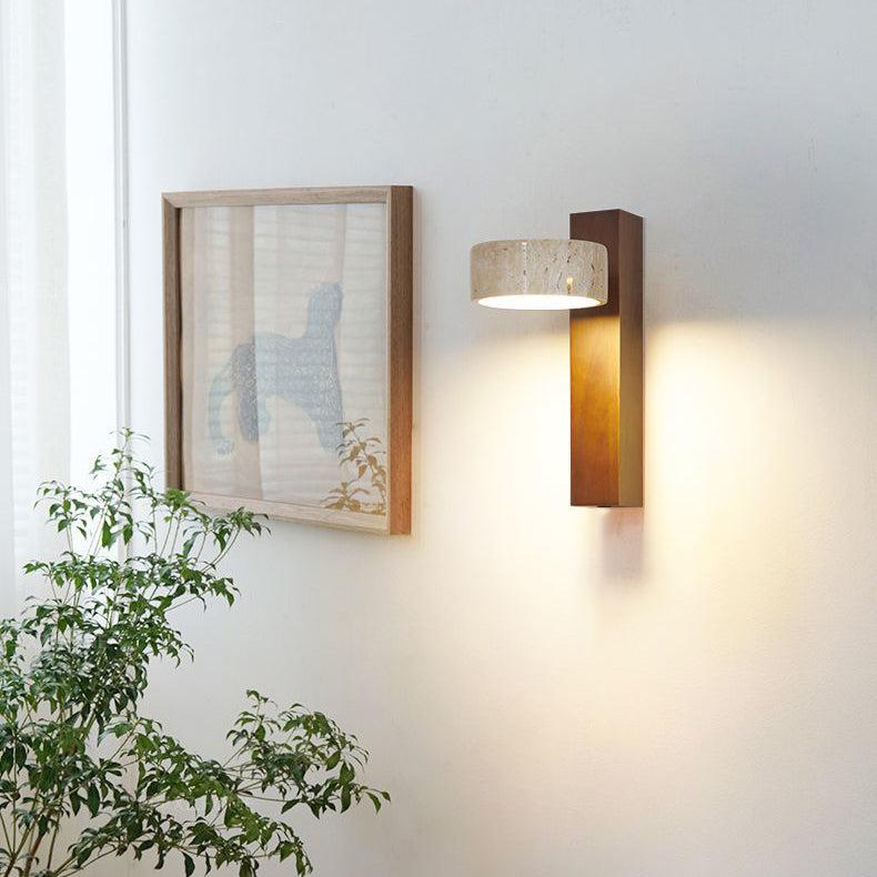 Wabi Sabi Off-white Travertin Wandlamp