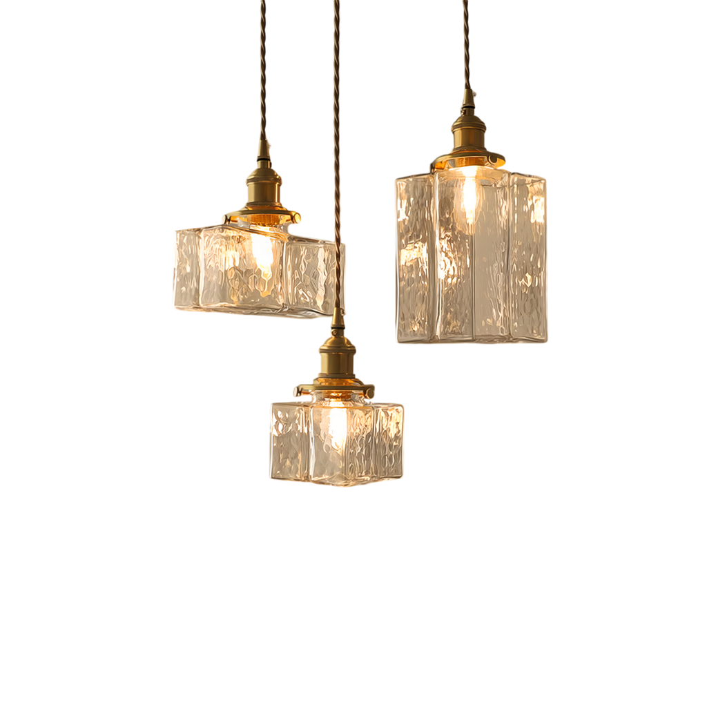 Fatima - Moderne Retro Hangende Glazen Lamp