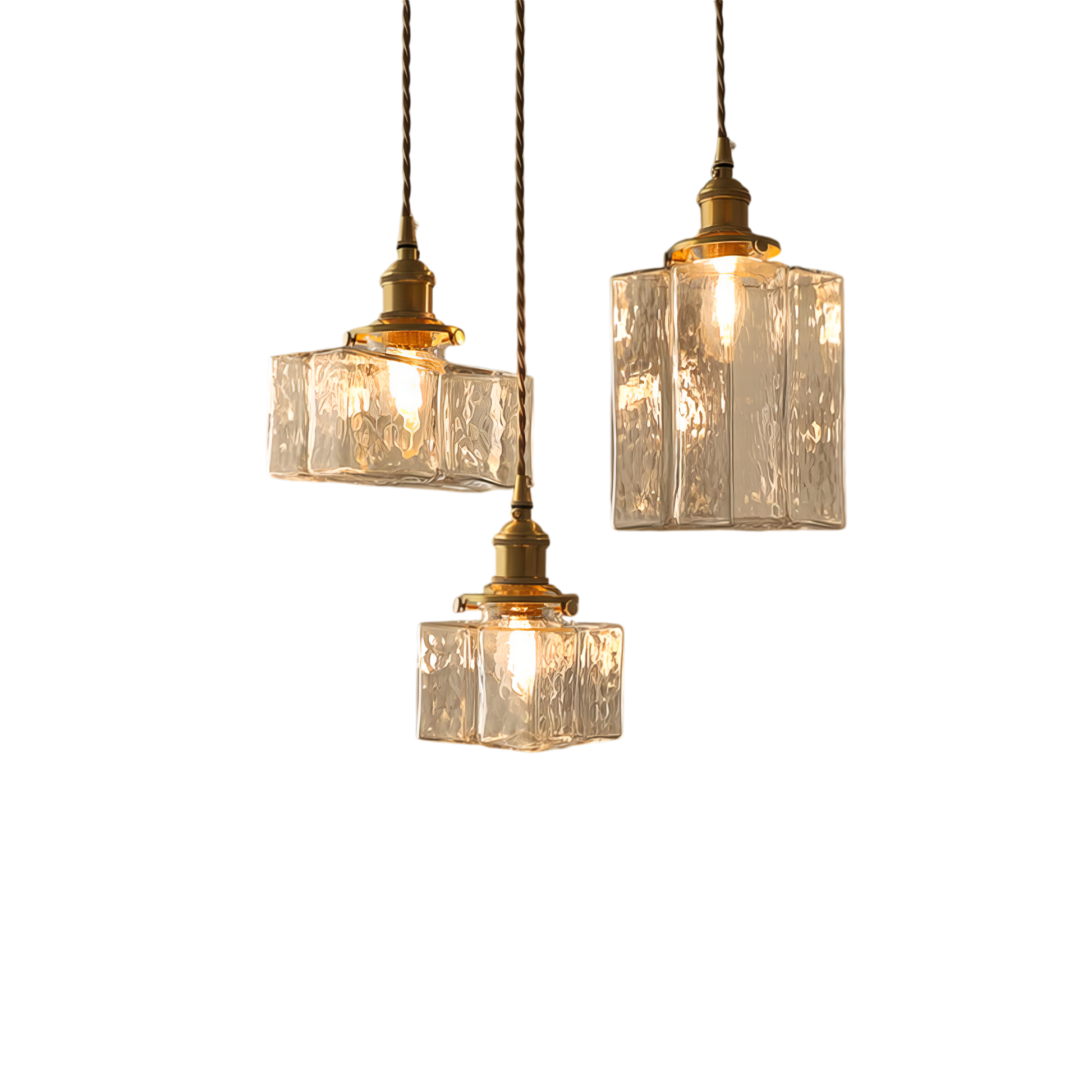 Fatima - Moderne Retro Hangende Glazen Lamp
