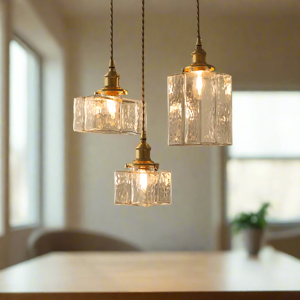 Fatima - Moderne Retro Hangende Glazen Lamp