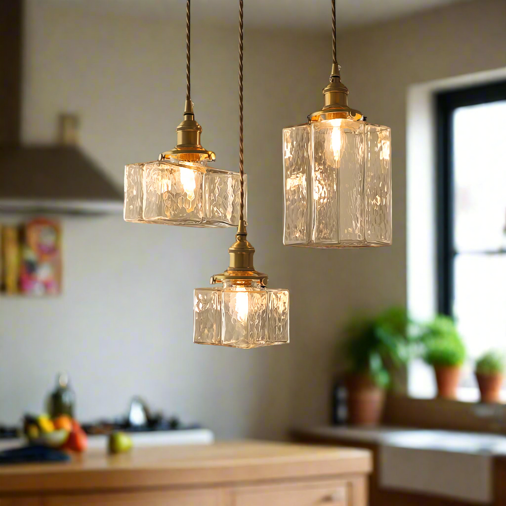 Fatima - Moderne Retro Hangende Glazen Lamp
