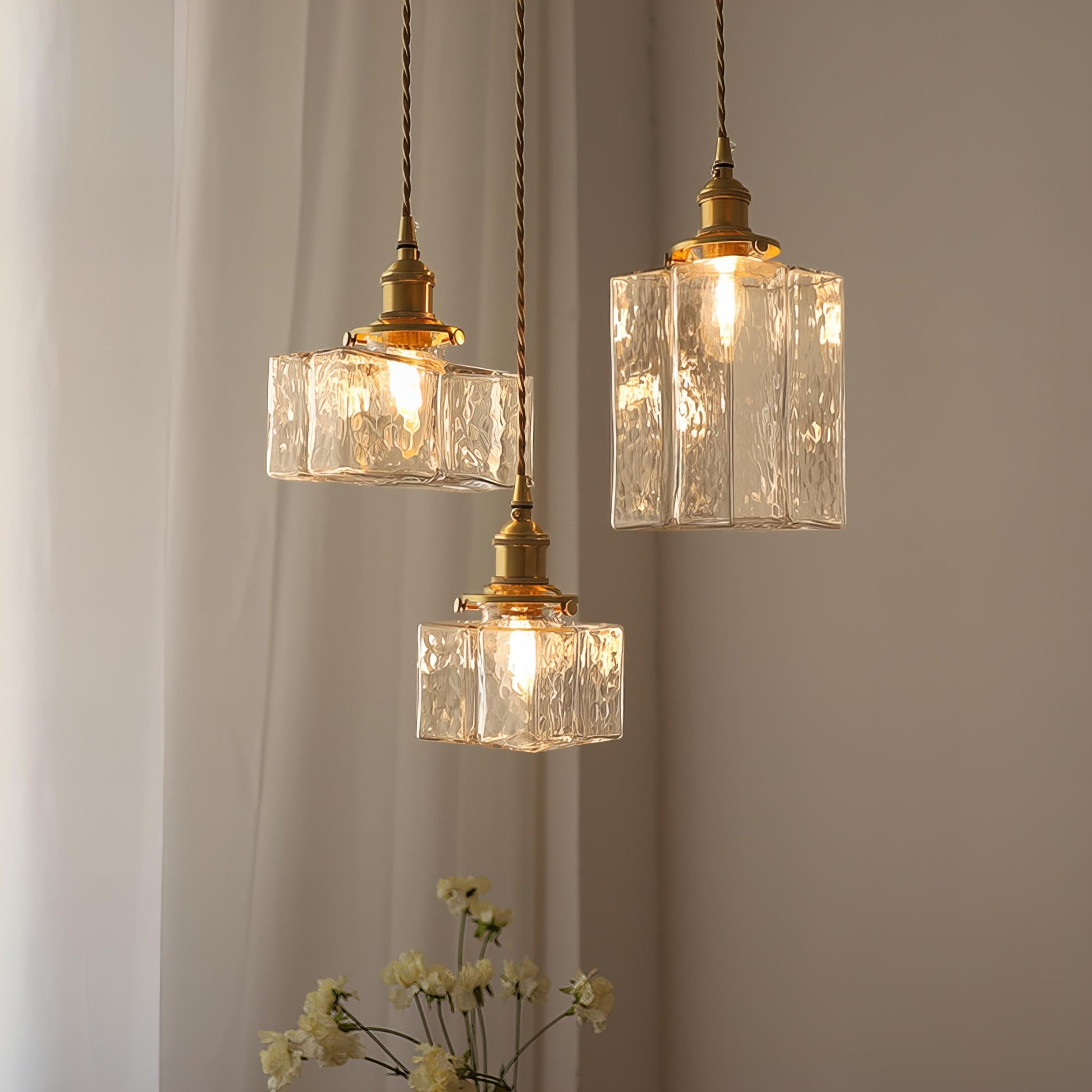 Fatima - Moderne Retro Hangende Glazen Lamp