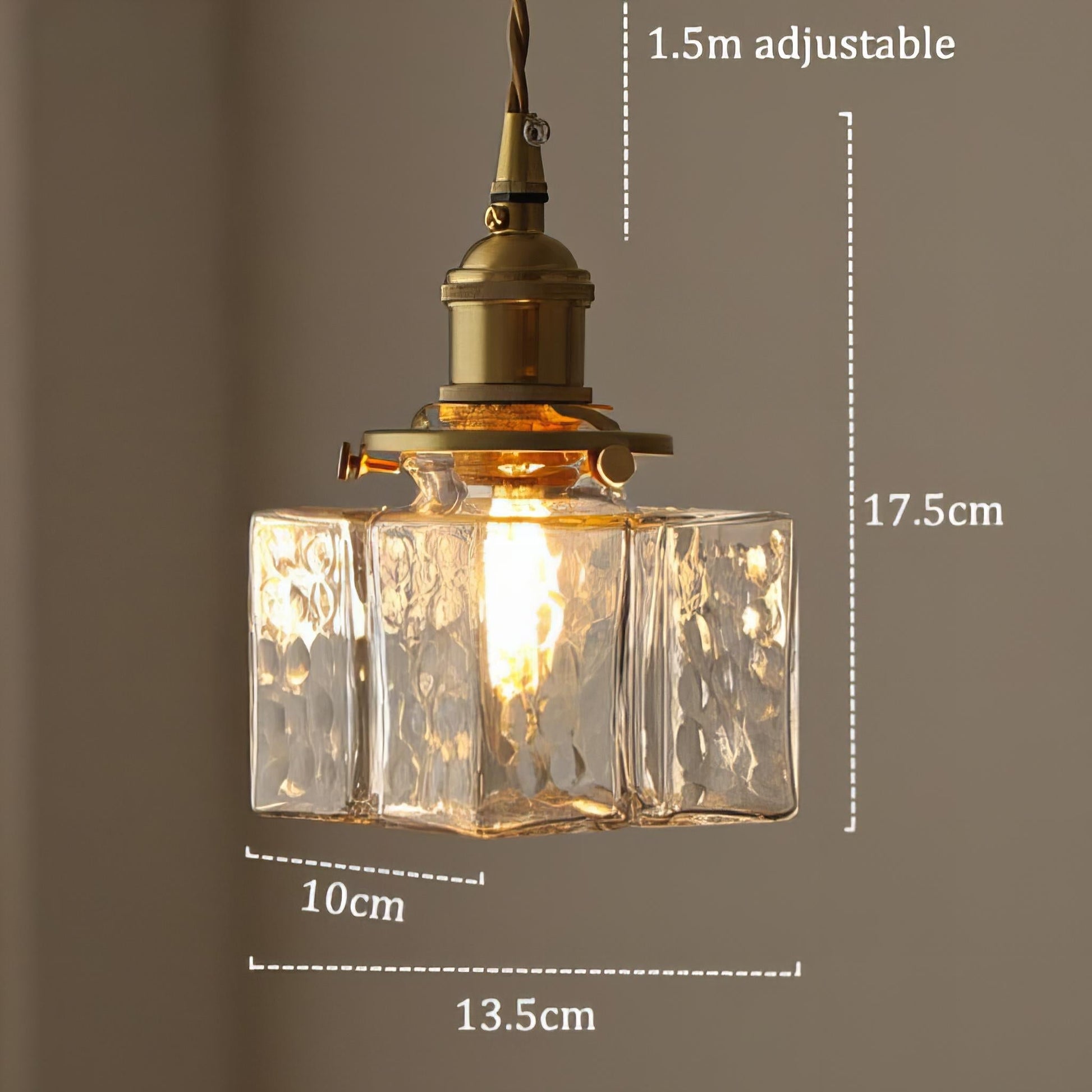 Fatima - Moderne Retro Hangende Glazen Lamp