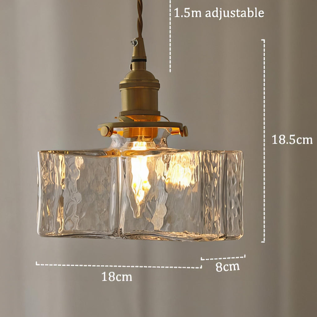 Fatima - Moderne Retro Hangende Glazen Lamp