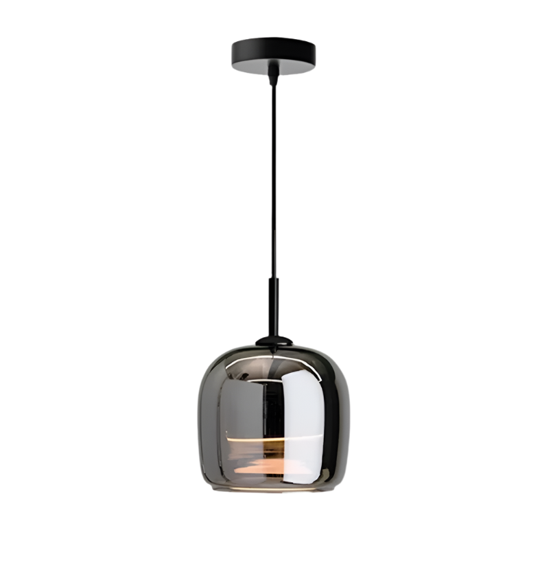 Noordse Zwartglas Hanglamp