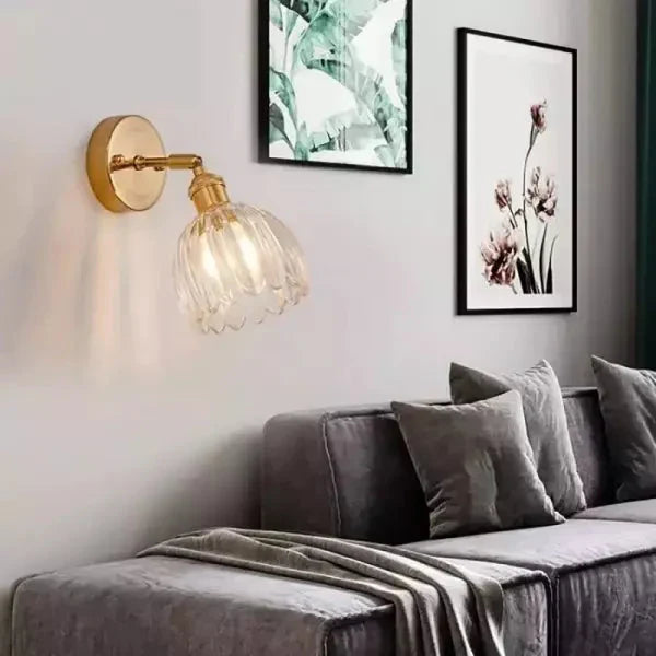 Retro Bloem Knop Tulp Glas Wandlamp