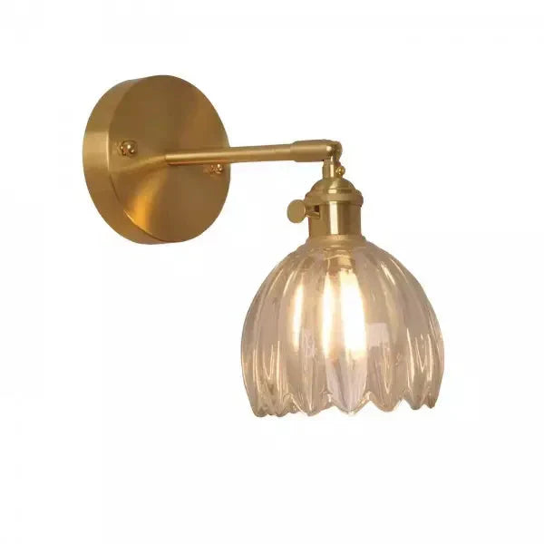 Retro Bloem Knop Tulp Glas Wandlamp