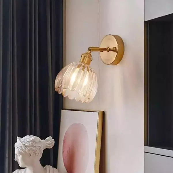 Retro Bloem Knop Tulp Glas Wandlamp