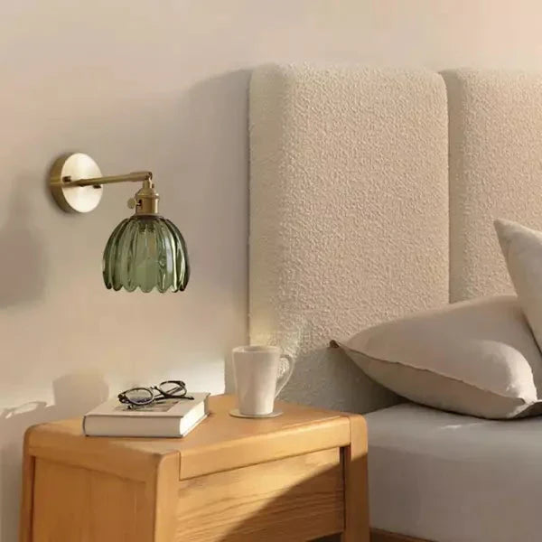 Retro Bloem Knop Tulp Glas Wandlamp