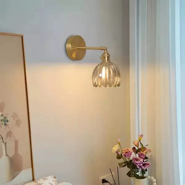 Retro Bloem Knop Tulp Glas Wandlamp