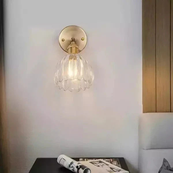 Retro Bloem Knop Tulp Glas Wandlamp