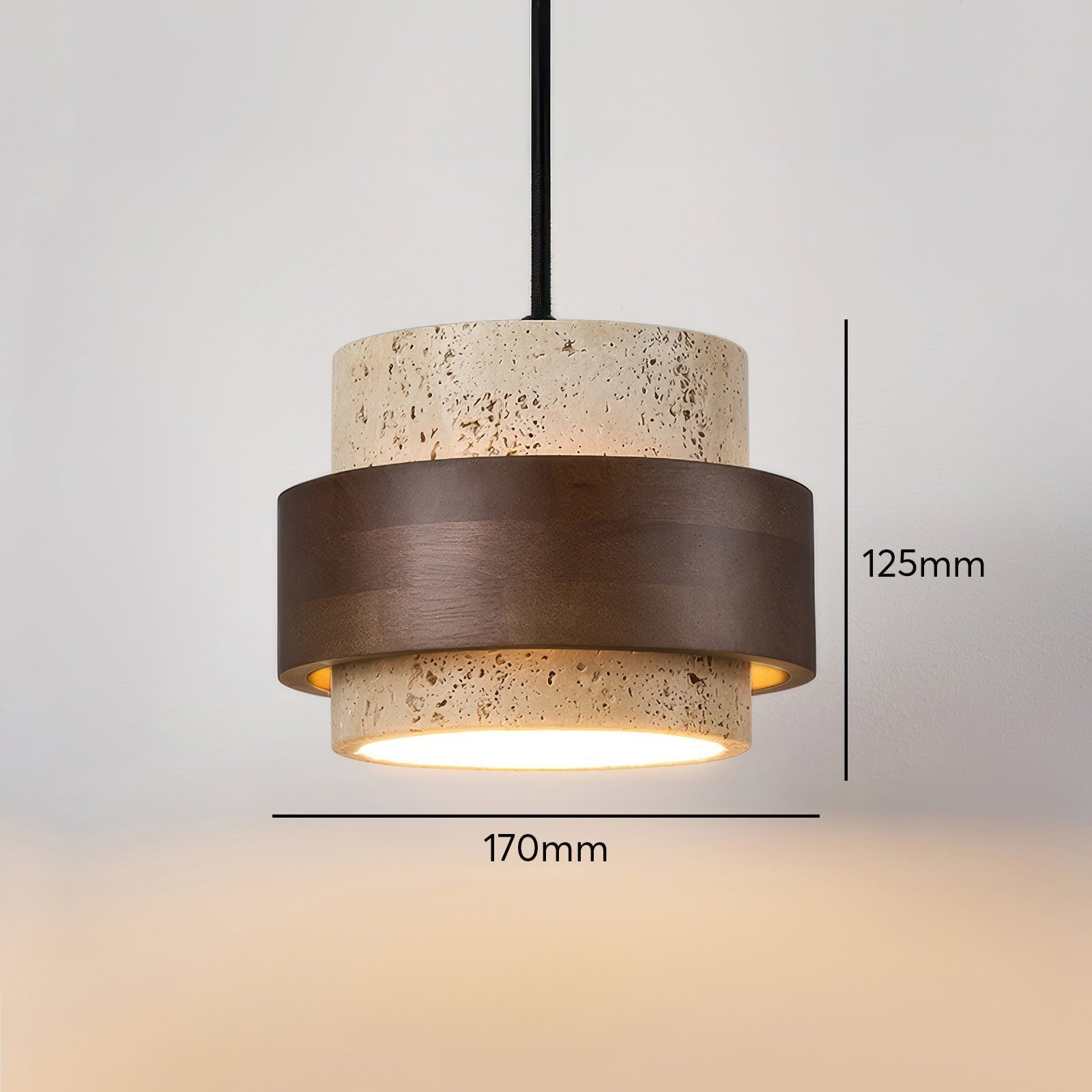 Opstijgende Retro Steen Wabi-Sabi Hanglamp
