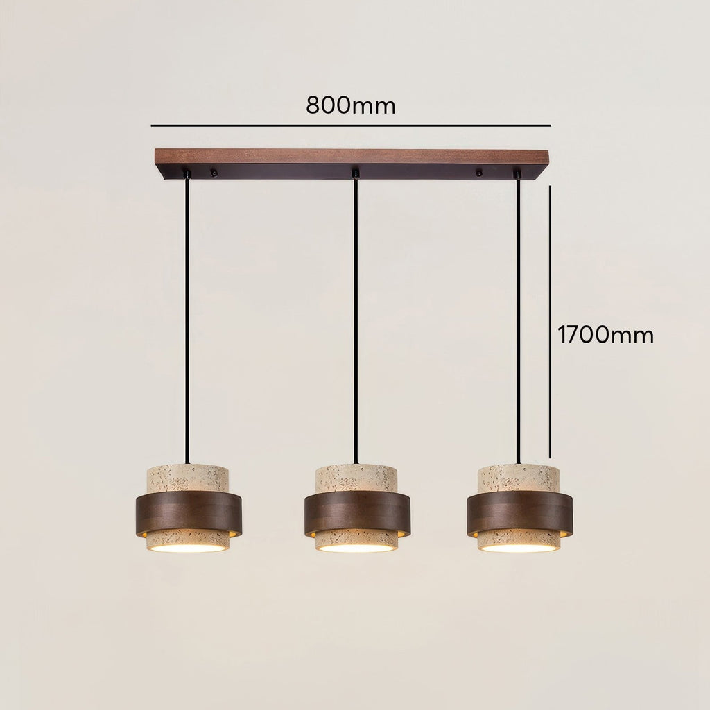 Opstijgende Retro Steen Wabi-Sabi Hanglamp