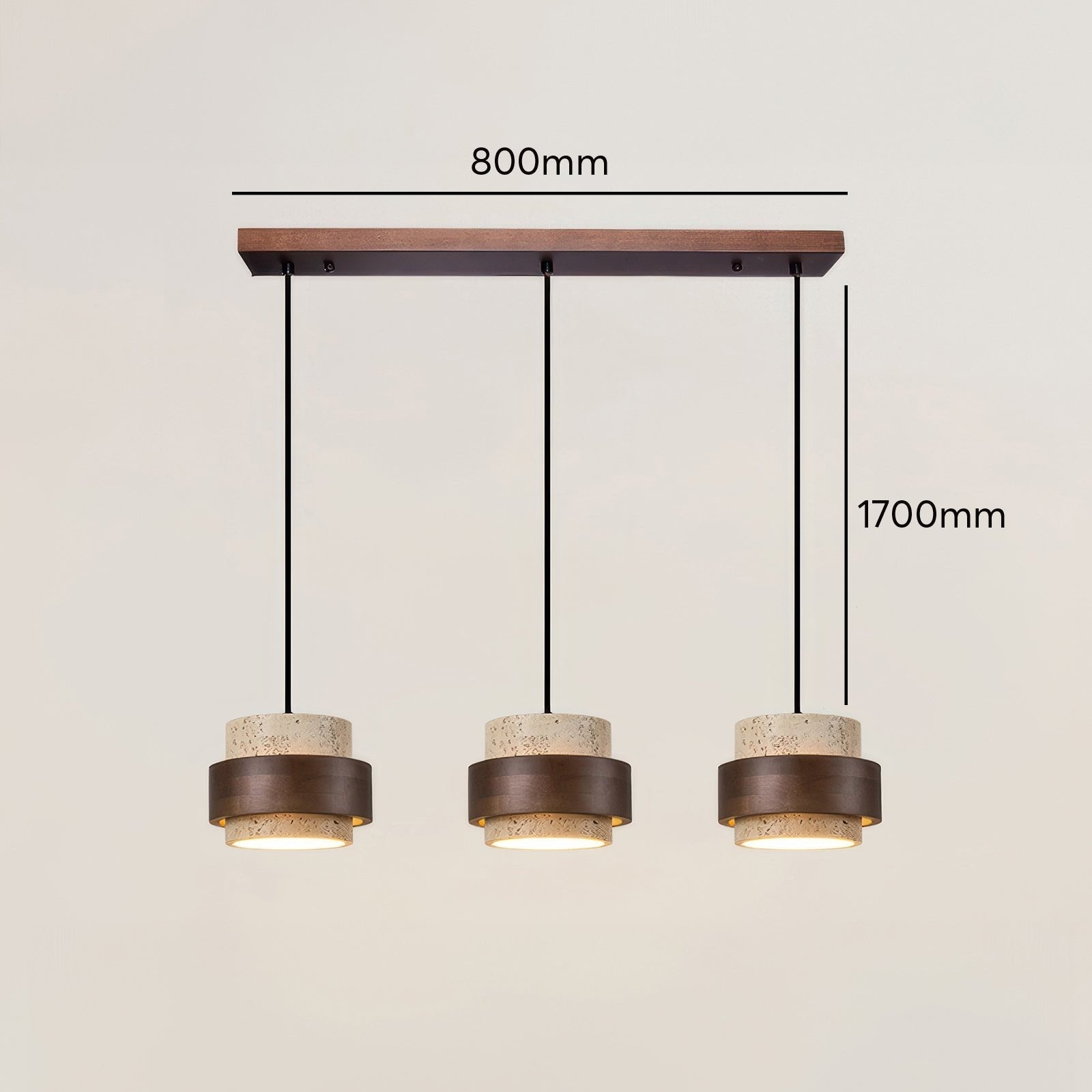 Opstijgende Retro Steen Wabi-Sabi Hanglamp