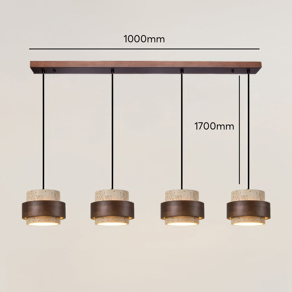 Opstijgende Retro Steen Wabi-Sabi Hanglamp
