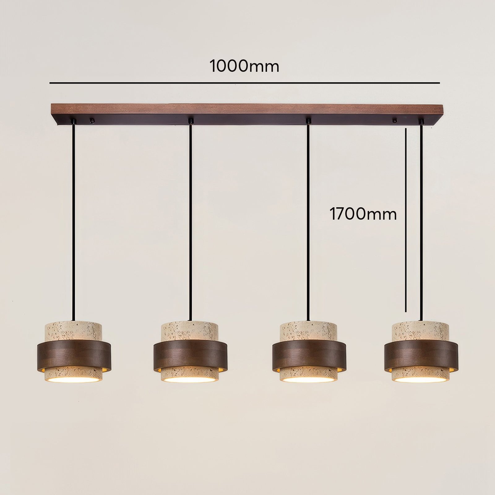 Opstijgende Retro Steen Wabi-Sabi Hanglamp