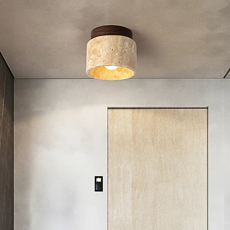 Japanse Creatieve Plafondlamp in Crème-Stijl