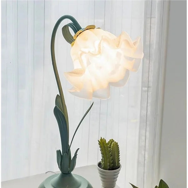 Vintage Verstelbare Bloem Tafel Lamp