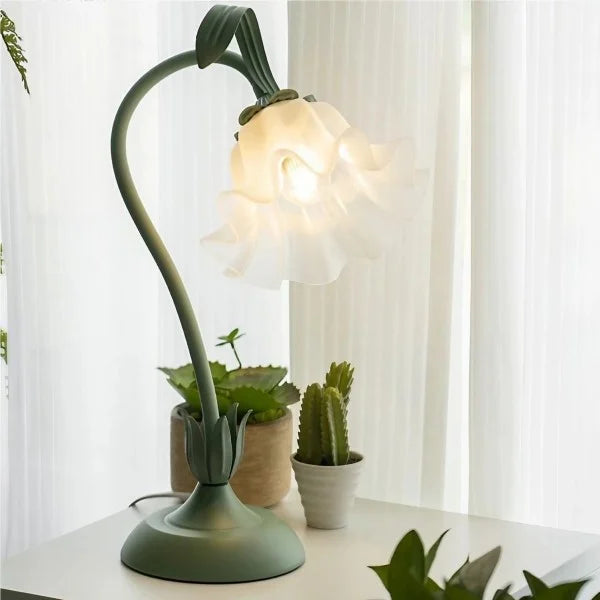 Vintage Verstelbare Bloem Tafel Lamp