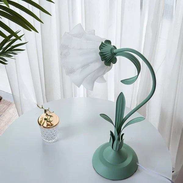 Vintage Verstelbare Bloem Tafel Lamp