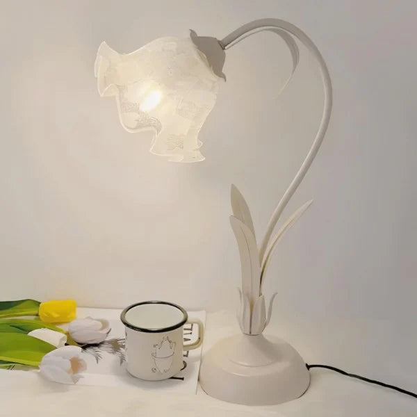 Vintage Verstelbare Bloem Tafel Lamp