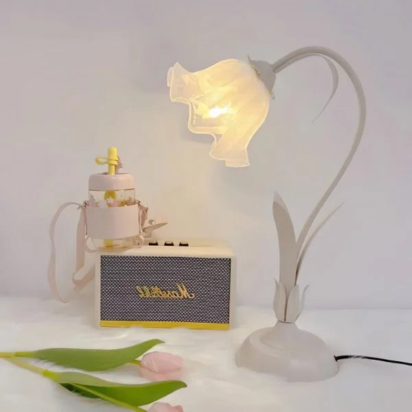 Vintage Verstelbare Bloem Tafel Lamp