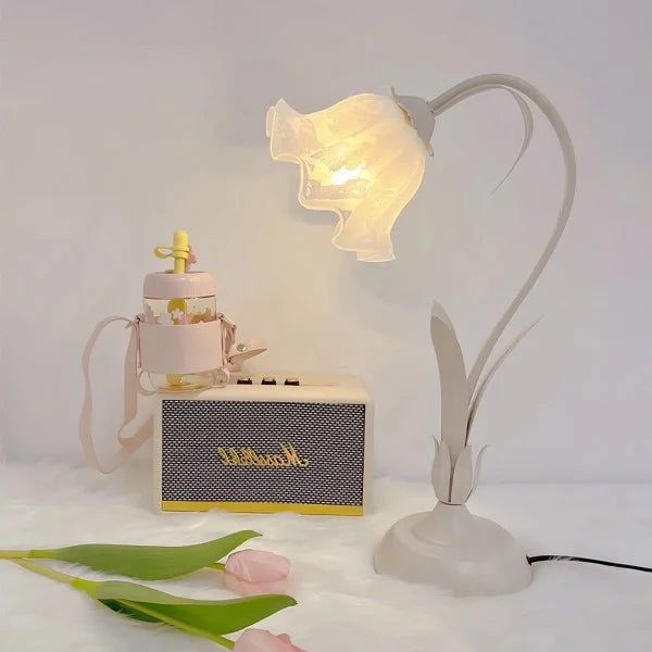 Vintage Verstelbare Bloem Tafel Lamp
