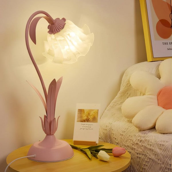 Vintage Verstelbare Bloem Tafel Lamp