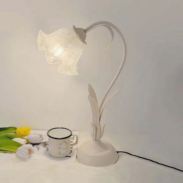Vintage Verstelbare Bloem Tafel Lamp