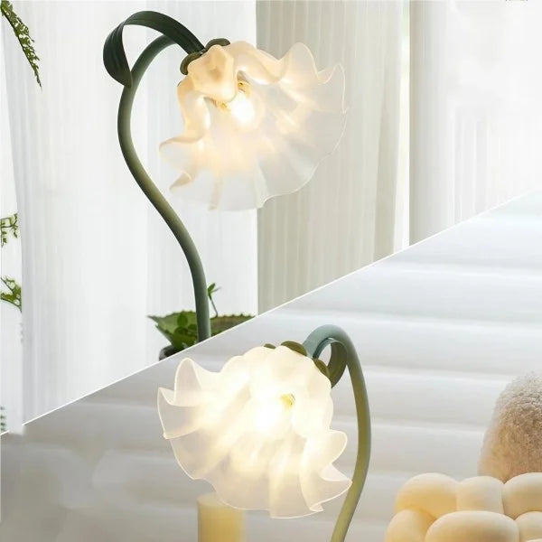 Vintage Verstelbare Bloem Tafel Lamp