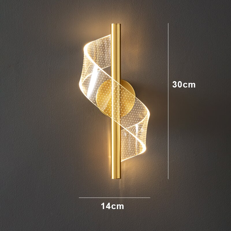 Glasspilar - Luxe wandlamp met glazen kandelaar