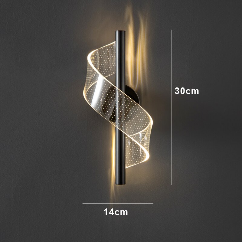 Glasspilar - Luxe wandlamp met glazen kandelaar
